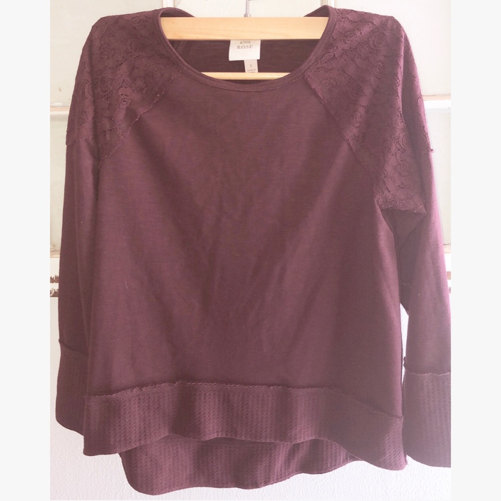 KNOX ROSE MAROON SWEATER